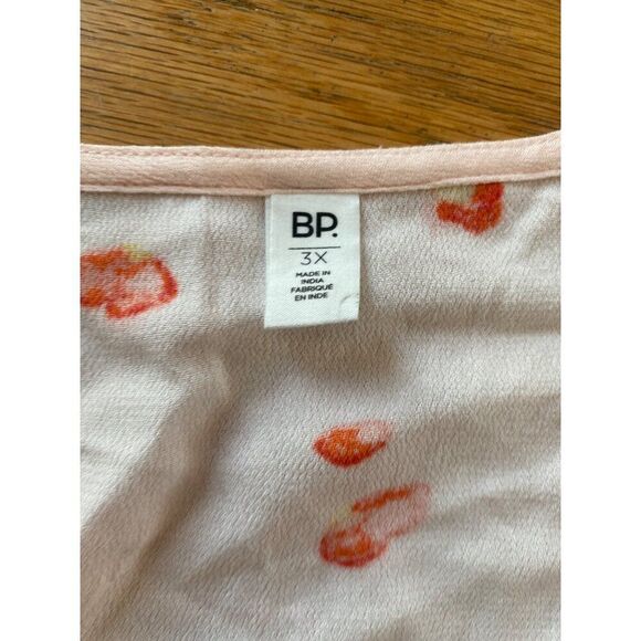 NWOT BP. Women's Plus Size 3X Floral Button-Front Lightweight short dress - Picture 5 of 8